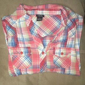 🖤MID SLEEVE PLAID SHIRT